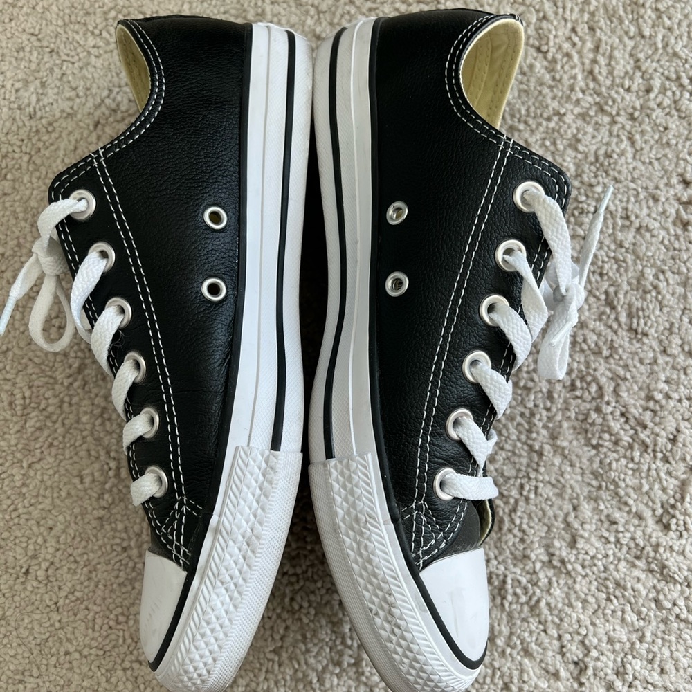 Converse leather shoes
